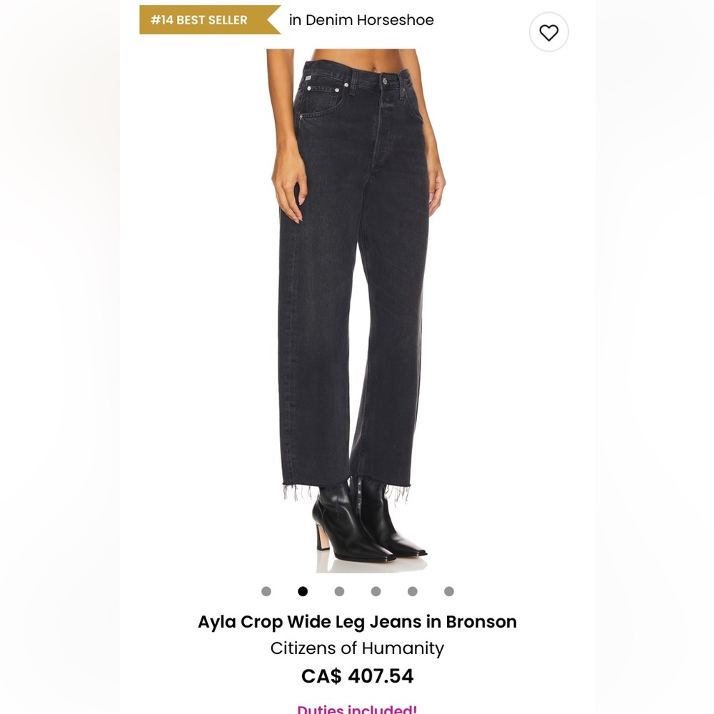 NWT Citizens of Humanity Ayla Crop